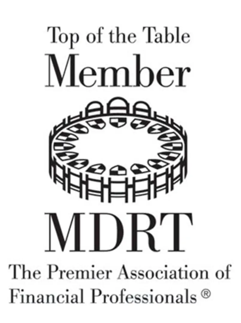 A black and white image of the top table member logo.